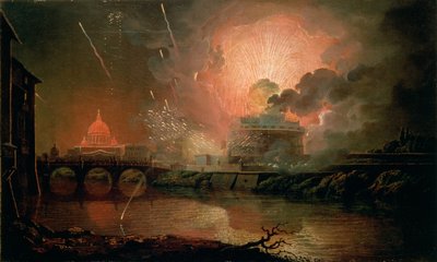Vuurwerk bij het Castel Sant