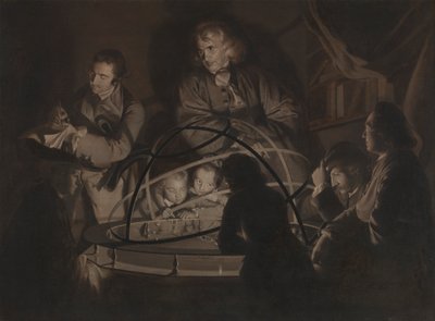 Filosoof Geeft een Lezing over het Planetarium door Joseph Wright of Derby
