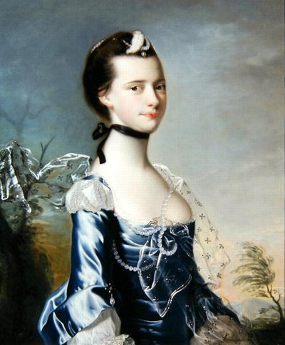 Portret van Elizabeth Copestake door Joseph Wright of Derby