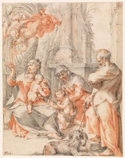 Rust tijdens de Vlucht naar Egypte, c.1607 door Joseph the younger Heintz