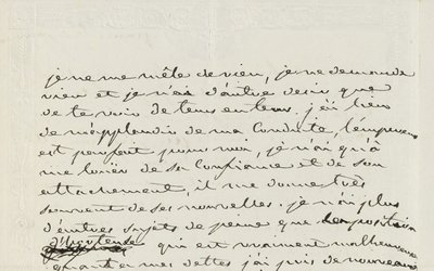Handgeschreven brief aan Eugene de Beauharnais, Parijs, 2 januari 1809 door Josephine de Beauharnais