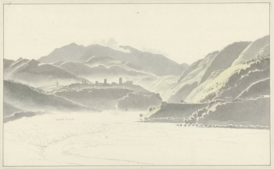 Gezicht op Civita Ducale door Josephus Augustus Knip