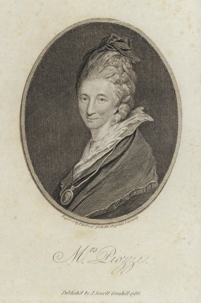 Hester Lynch Piozzi, Welsh geboren dagboekschrijver en auteur door Joshua (after) Reynolds