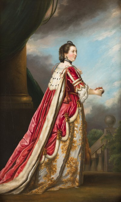 Portret van Elizabeth, hertogin van Northumberland (olieverf op doek) door Joshua (after) Reynolds