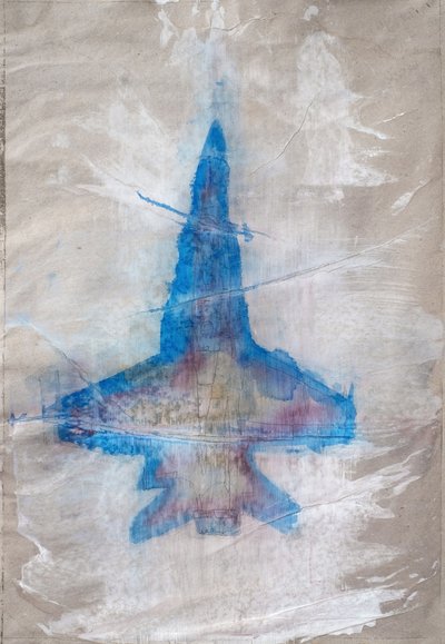 Abstract Blue Jet door Joshua Hoskins