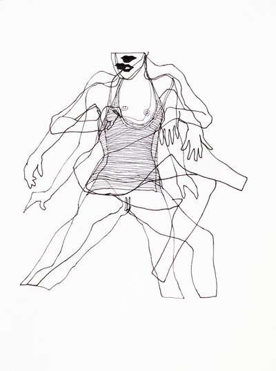 Abstracte dansende vrouw door Joshua Hoskins