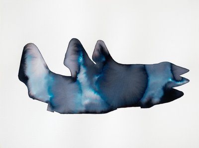 Vloeibaar blauw wezen door Joshua Hoskins