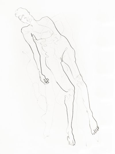 Rustige naakttekening door Joshua Hoskins