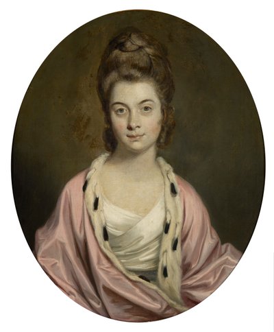 Portret van mevrouw Thomas Watkinson Payler door Joshua Reynolds