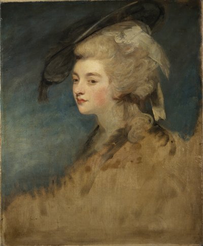 Studie van Georgiana Spencer door Joshua Reynolds