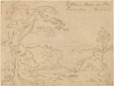 De Hoefijzer aan de Shenandoah, Virginia door Joshua Shaw