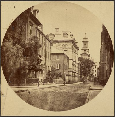 Chauncy Street vanaf Exeter Place door Josiah Johnson Hawes