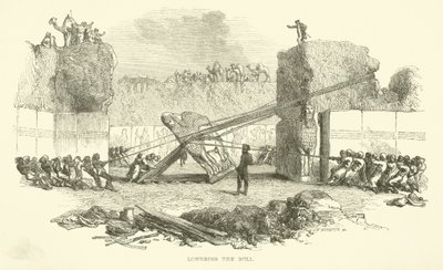 Het Neerlaten van de stier door Josiah Wood Whymper