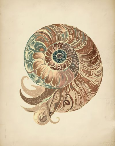 Elegante nautilusschelp door Josie George