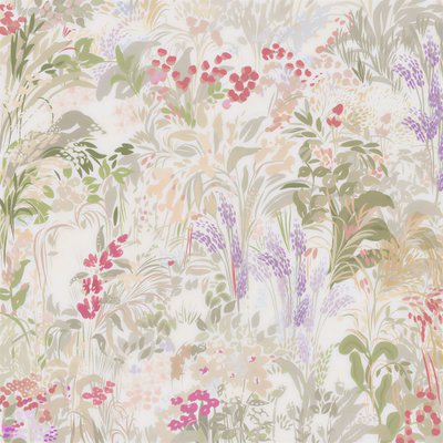 Pastelkleurige bloemen in de tuin door Josie George