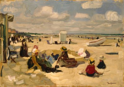 Strand van La Panne door Josse Goossens