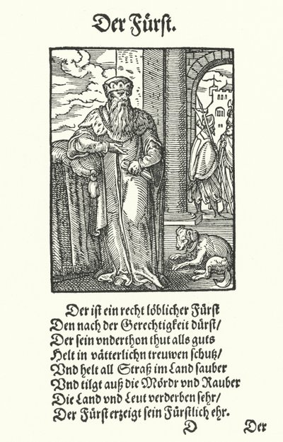De prins (gravure) door Jost (after) Amman