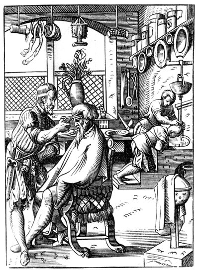 Barbier, 16e eeuw, 1849 door Jost Amman