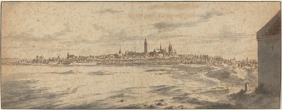 Uitzicht op Mons, België door Josua de Grave