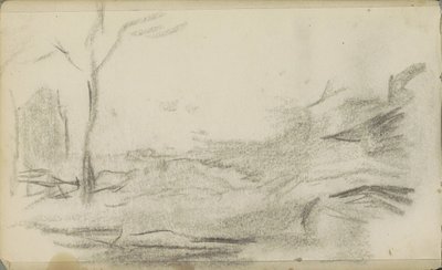 Landschap met een boom door Jozef Israëls