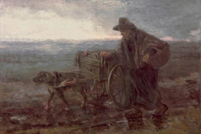 Op landwegen en velden door Jozef Israëls
