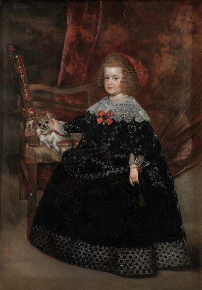 Maria Teresa, Infanta van Spanje, ca.1645 door Juan Bautista Martinez Del Mazo