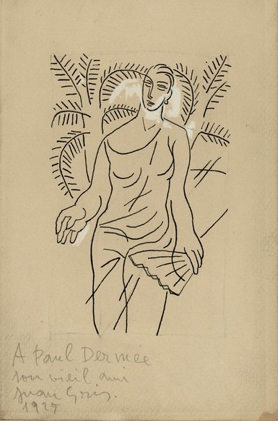 Vrouw met de L door Juan Gris
