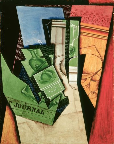 J.Gris, Het ontbijt, 1915 door Juan Gris