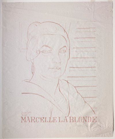 Marcelle de Blonde door Juan Gris