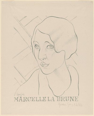Marcelle de Bruine door Juan Gris