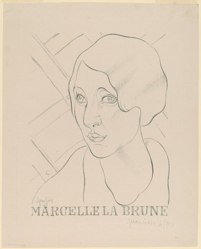 Marcelle de Bruine door Juan Gris