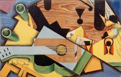 Stilleven met gitaar door Juan Gris