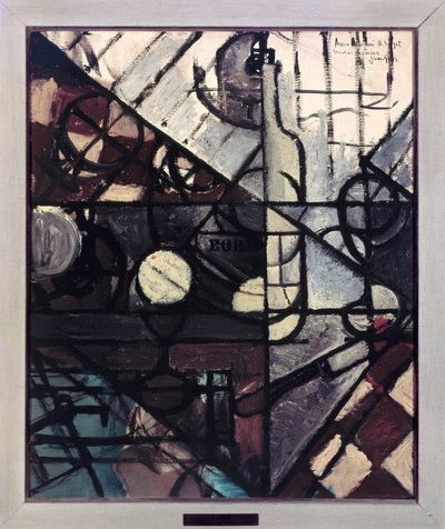 De fles Bordeaux door Juan Gris