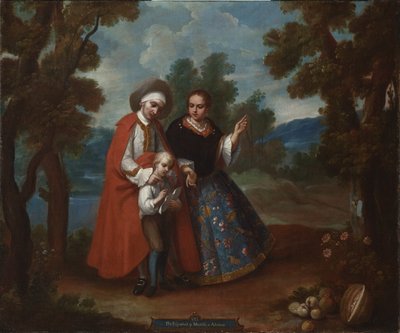 VII. De español y morisca, albino, c.1760 door Juan Patricio Morlete Ruiz