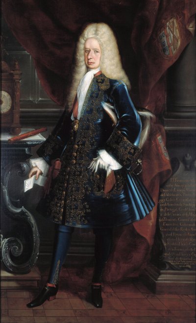 Portret van de onderkoning hertog van Linares door Juan Rodríguez Juárez