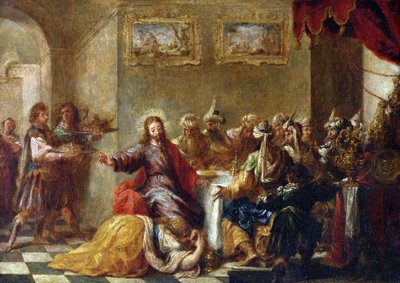 Christus in het huis van Simon de Farizeeër door Juan de Valdes Leal