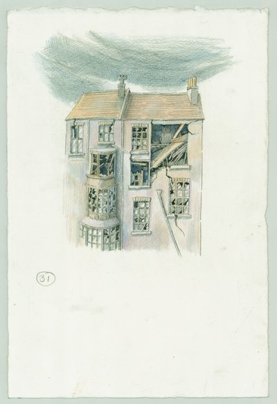 Duitse marinebombardement van Scarborough, North Yorkshire, 1914 2014 door Judith Dobie
