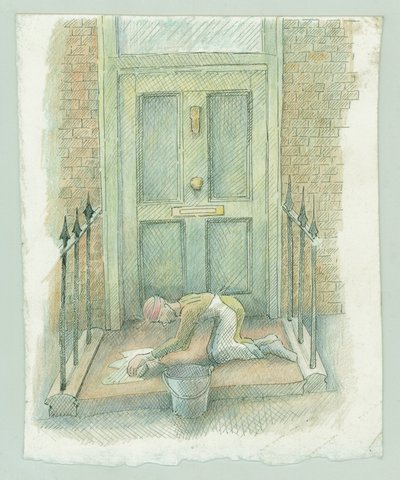 Duitse marinebombardement van Scarborough, North Yorkshire, 1914 2014 door Judith Dobie