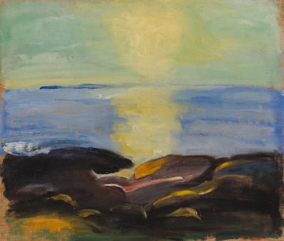 De zon die opkomt boven de zee door Juho Makela