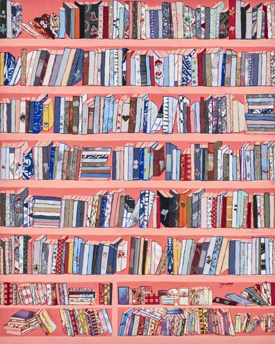 Kleurrijke boekencollectie door Jukyong Park