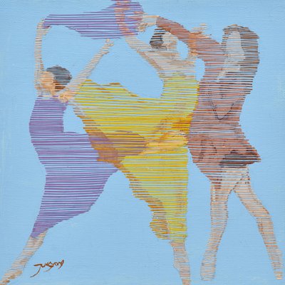 Levendige dansbeweging door Jukyong Park