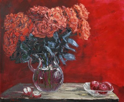 Levendige rozen en appels door Jukyong Park