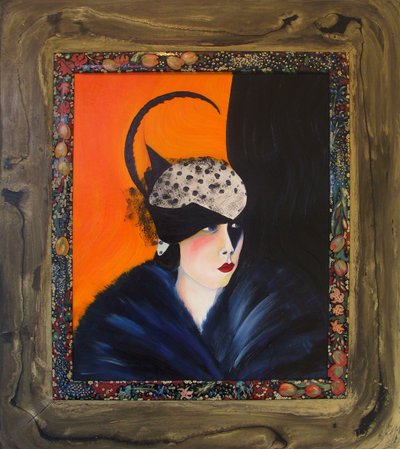 Belle Epoque I -Dame met verenhoed- door JuleSimo