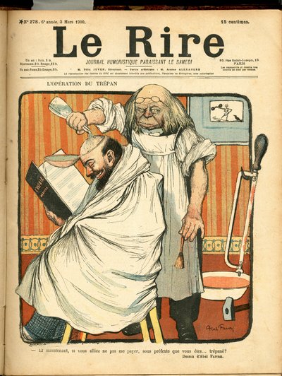 Omslag van Le Rire, nummer 278, Satiriek in Kleuren door Jules Abel Faivre
