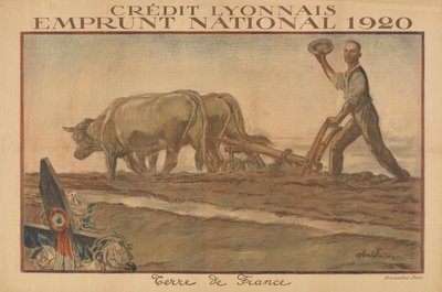 Crédit Lyonnais, Nationale Lening 1920, Land van Frankrijk door Jules Abel Faivre