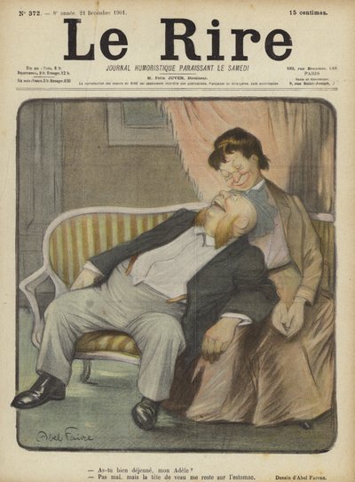 Illustratie voor Le Rire door Jules Abel Faivre
