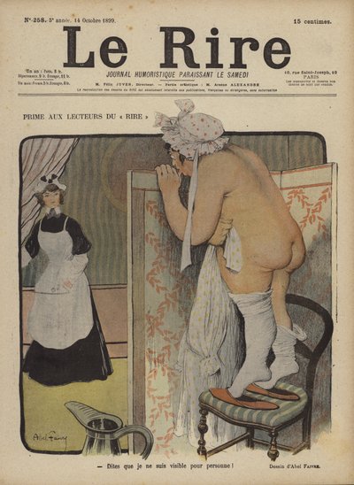 Illustratie voor Le Rire door Jules Abel Faivre