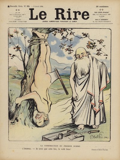 Illustratie voor Le Rire door Jules Abel Faivre