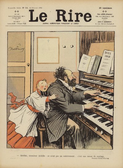 Illustratie voor Le Rire door Jules Abel Faivre