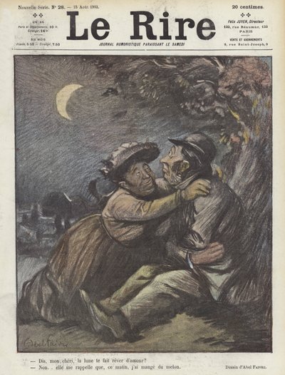 Illustratie voor Le Rire door Jules Abel Faivre